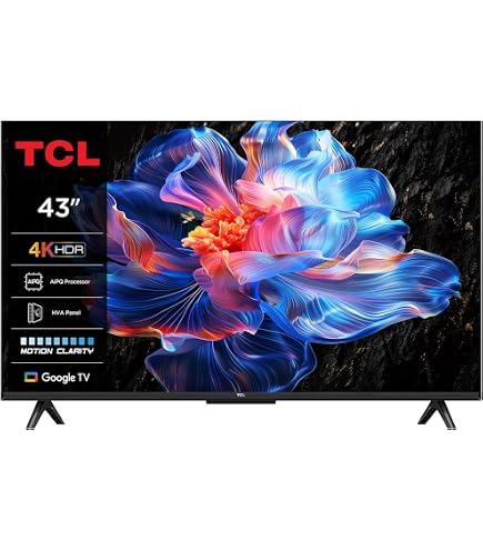 Smart TV TCL 43P6K 43 Inch 4K Ultra HD LED HDR D-LED: Amazon.co.uk